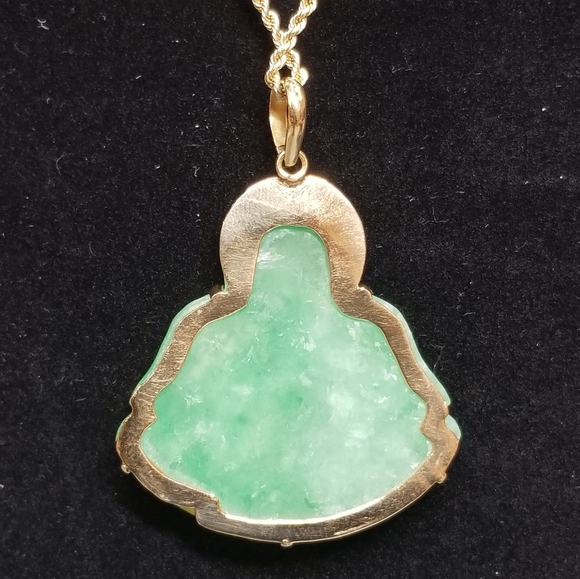18k jade buddha pendant - Picture 4 of 5